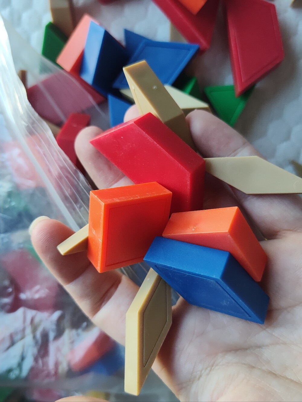 LTA Pattern Blocks Learning Set - Yellow, Red, Blue - Picture 7 of 9